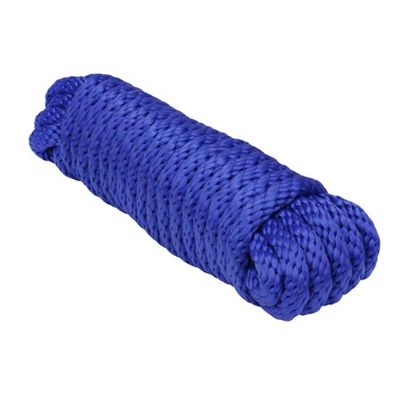 Extreme Max 3008.0064 Solid Braid MFP Utility Rope - 3/8 X 25', Blue